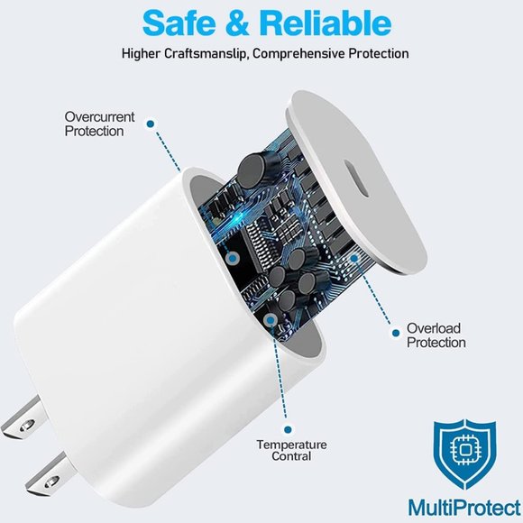 Apple 20W FAST CHARGER SET FOR IPHONE 15 / 16 SERIES  CABLE INCLUDED OEM - Picture 5 of 5